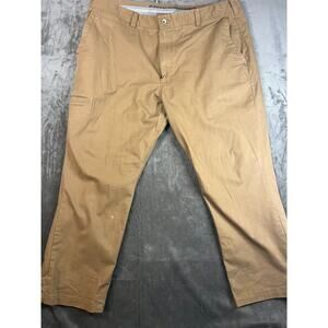 Duluth Trading Co Flex Ballroom Khakis Pants Chino Relaxed‎ Fit Men's 40x28 Dark